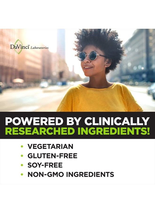 Davinci DaVinci Labs Cortisol Benefits - Dietary Supplement to Support Healthy Cortisol Levels and Adrenal Health - With Ashwagandha Extract, Rhodiola Rosea Root and More - Gluten-Free -60 Vegetarian Capsules  - Image 5
