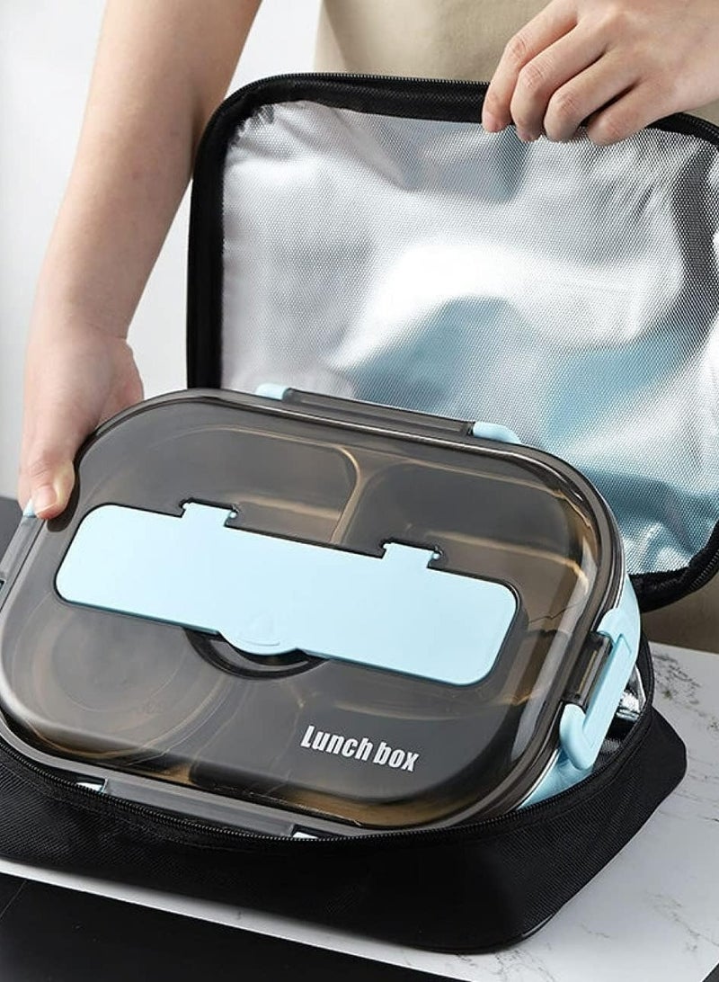Cocobee Kids Oval Lunch Box - Blue - Image 5