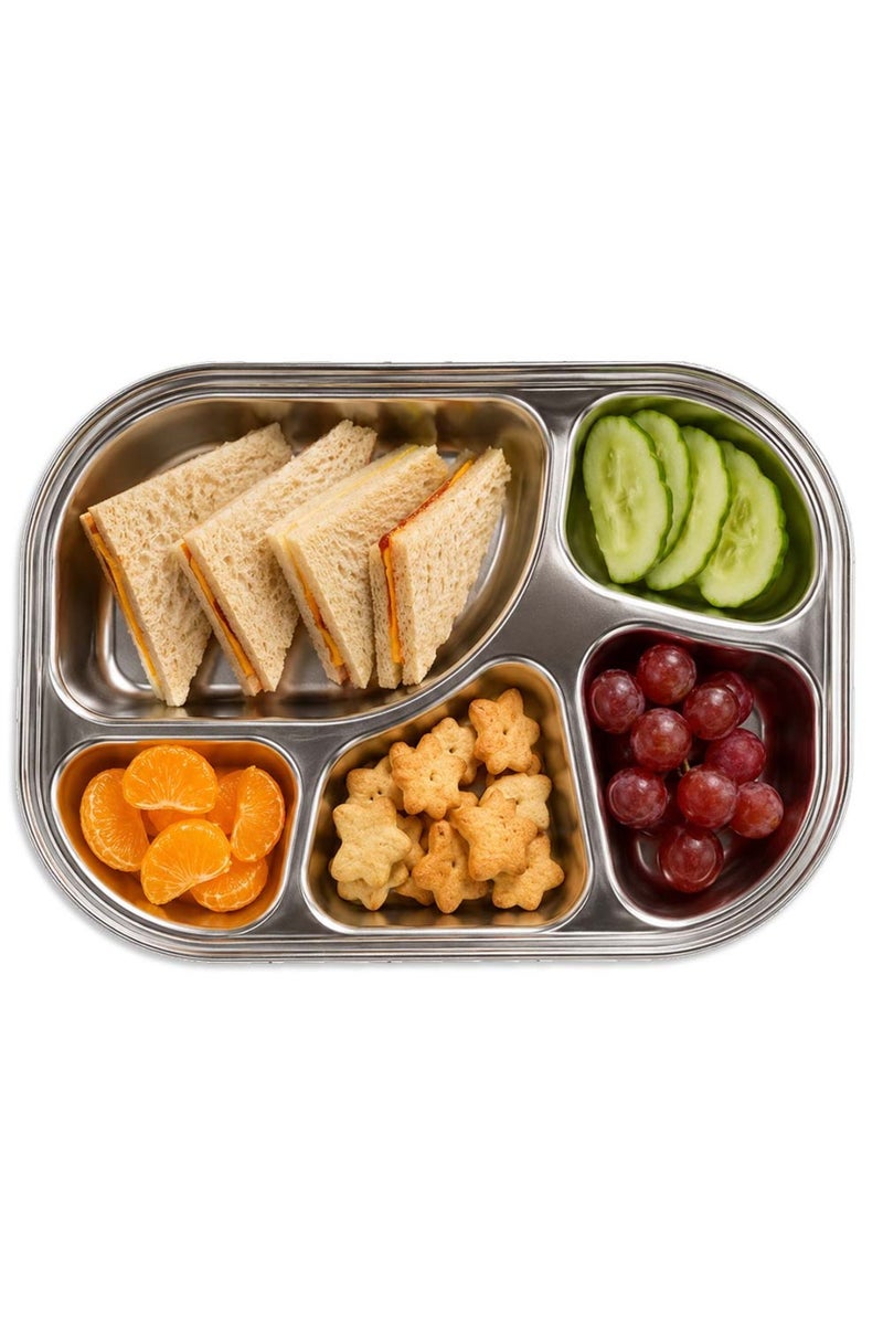 COCOBEE Kids Oval Lunch Box, Non-Toxic Food-Grade Material- Blue - Image 4