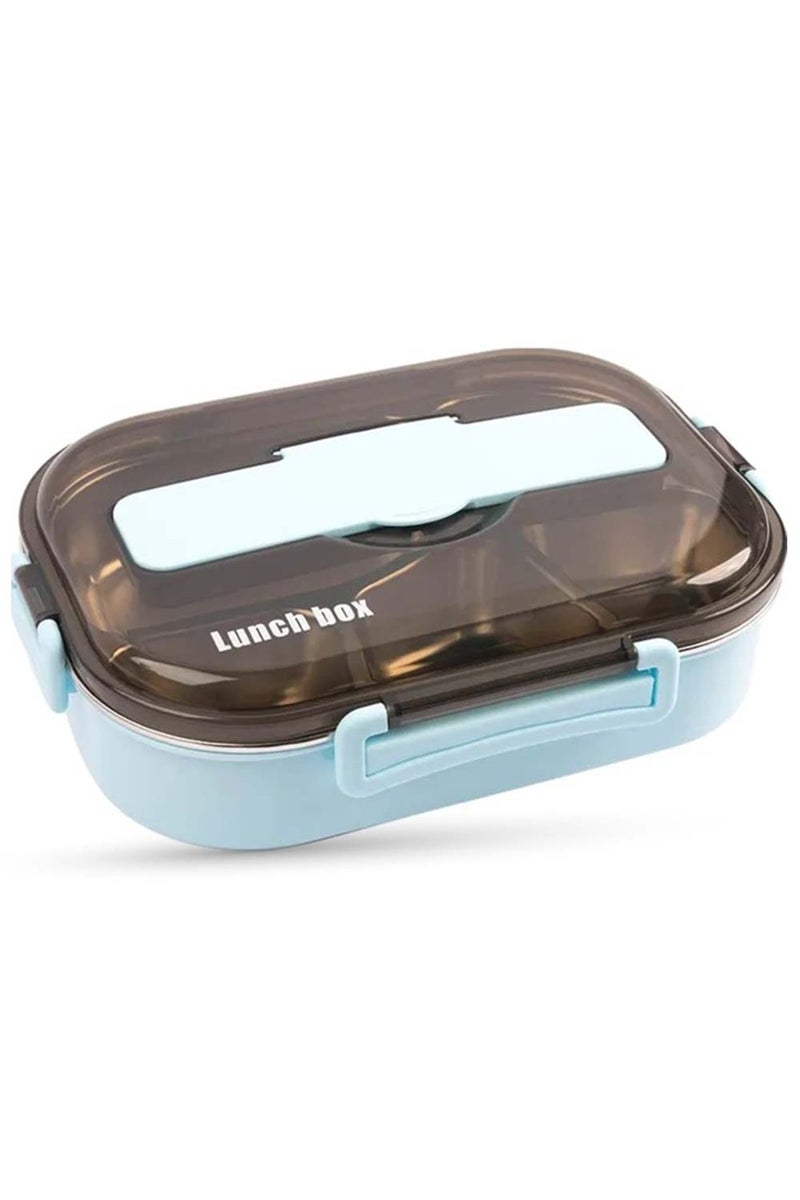 COCOBEE Kids Oval Lunch Box, Non-Toxic Food-Grade Material- Blue - Image 1