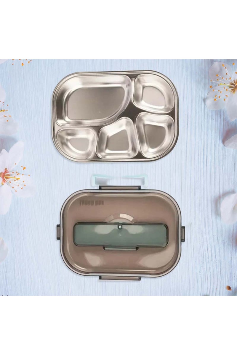 COCOBEE Kids Oval Lunch Box, Non-Toxic Food-Grade Material- Blue - Image 5