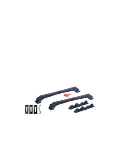 Al Khateeb 46" Universal Adjustable Roof Rack Rail Bar, Black 