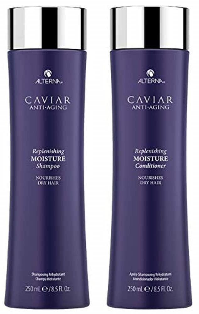 Alterna Caviar Anti-Aging Replenishing Moisture Shampoo/ Conditioner, 8.5 fl. oz.