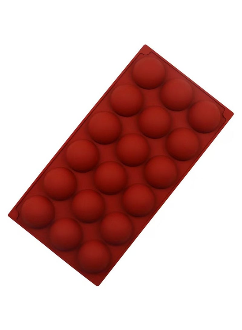 18 Cups Semi Sphere Silicone Chocolate Mold Half Ball Cake Tray Silicon Dome Baking Moulds DIY Pudding Candy Jelly Kitchen Baking Tool - Image 3