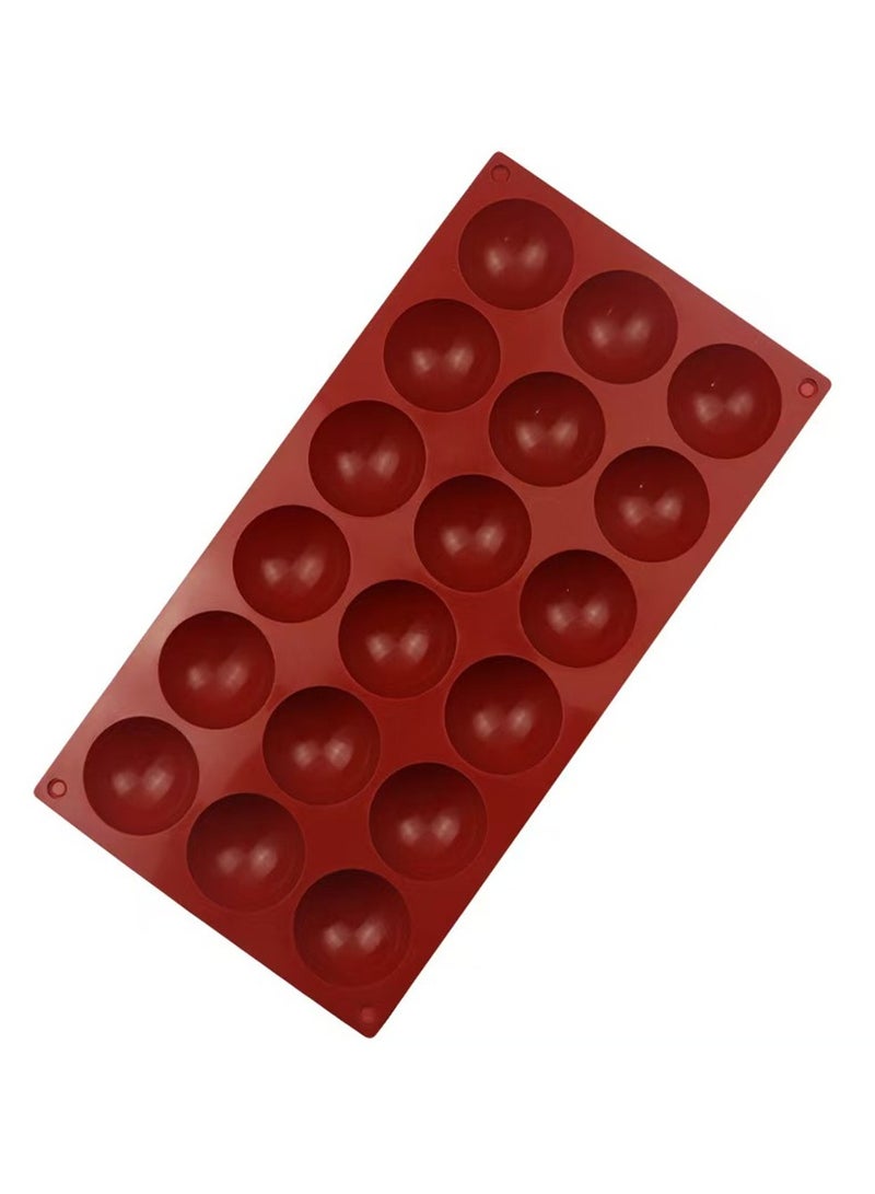 18 Cups Semi Sphere Silicone Chocolate Mold Half Ball Cake Tray Silicon Dome Baking Moulds DIY Pudding Candy Jelly Kitchen Baking Tool - Image 2