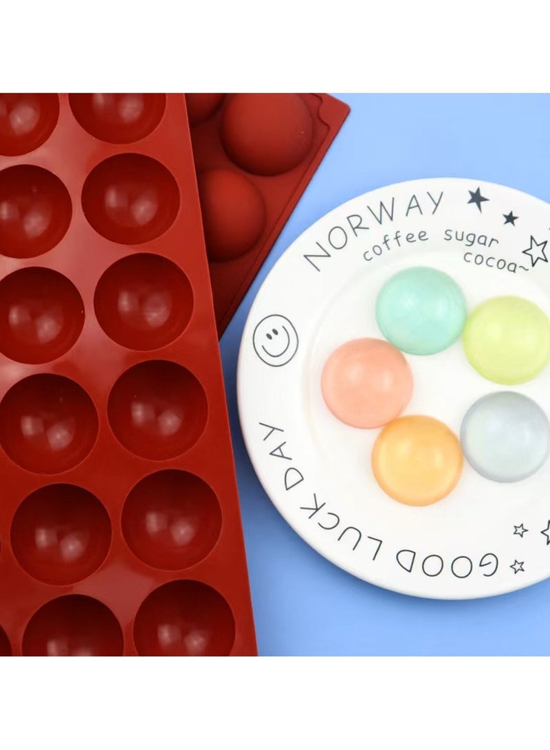 18 Cups Semi Sphere Silicone Chocolate Mold Half Ball Cake Tray Silicon Dome Baking Moulds DIY Pudding Candy Jelly Kitchen Baking Tool - Image 5