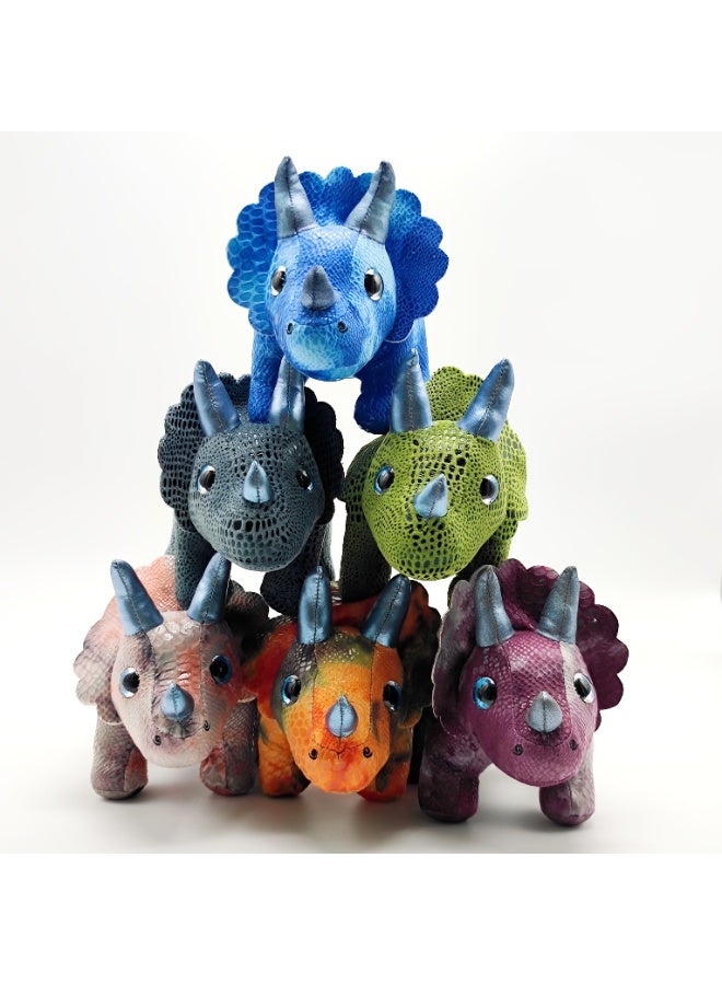 DORA Soft toy Dinosaur Triceratops Orange 33 cm - Image 1