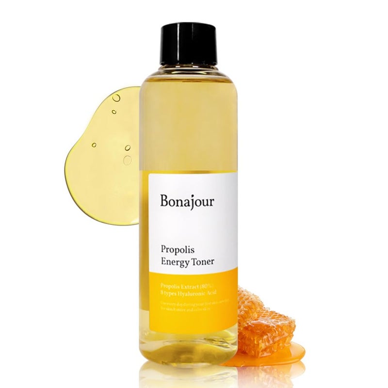 BONAJOUR Propolis Natural Facial Moisturizing Energy Toner  Strengthening skin barrier  Soothing for acne and sensitive skin