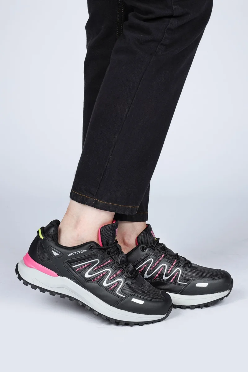 Jump 28792 Black - Fuchsia Women's Outdoor Sports Shoes