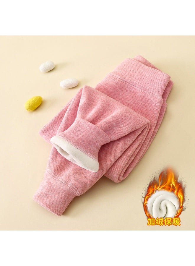 Children's Warm Pants Winter New Baby Fleece-lined Thickened Boy's Inner Pants Girls' Leggings Children's Pants Children's Clothing