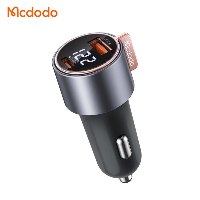 Mcdodo 75W Digital Display PD Fast Car Charger (1C+1A) & Mcdodo Nano 20W USB-C PD Fast Charger (UK Plug) & Mcdodo 65W PD Fast Charging Cable (USB-C to C) 1.5m & Mcdodo Magnetic Car Mount for Phone (360° Rotation, Strong Adhesion)Bundle - Image 2