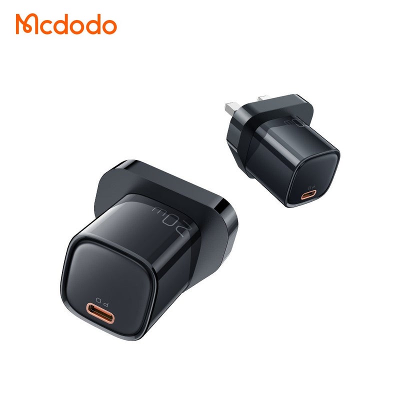 Mcdodo 75W Digital Display PD Fast Car Charger (1C+1A) & Mcdodo Nano 20W USB-C PD Fast Charger (UK Plug) & Mcdodo 65W PD Fast Charging Cable (USB-C to C) 1.5m & Mcdodo Magnetic Car Mount for Phone (360° Rotation, Strong Adhesion)Bundle - Image 3