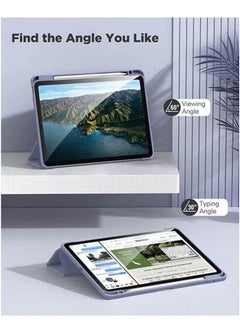 LCYLJGY Protective Case Cover For Air 6th 11-Inch M2 (2024) iPad Air4/Air5 10.9 inch (2020/2022) Generation with Pencil Holder, [Support Apple Pencil Charging and Touch ID] Transparent and Auto Wake/Sleep  - Image 5