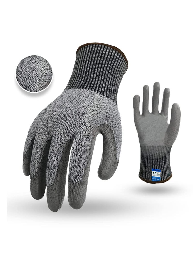 FreshDcart - FreshDcart FDCR2010 Rubber coated nylon Cut-Proof Safety Hand Gloves anti cut with nylon and rubber coated hand gloves for domestic and Industrial, Gardening free size - Image 1