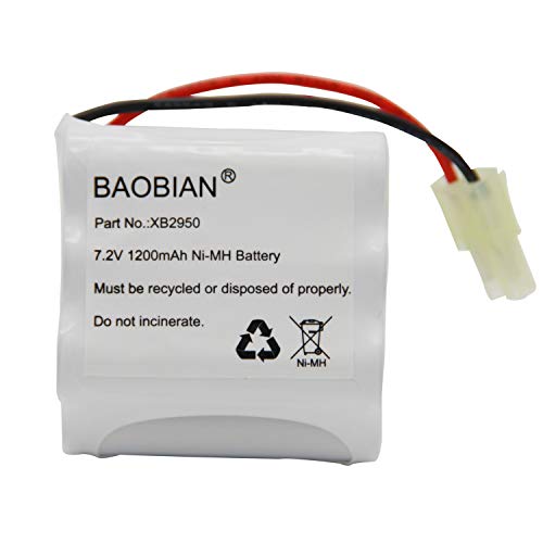 BAOBIAN XB2950 7.2V 1200mAh Ni-Mh Battery Pack Compatible with Shark V2950 V2950A V2945Z V2945 Floor & Carpet Sweeper - Image 1
