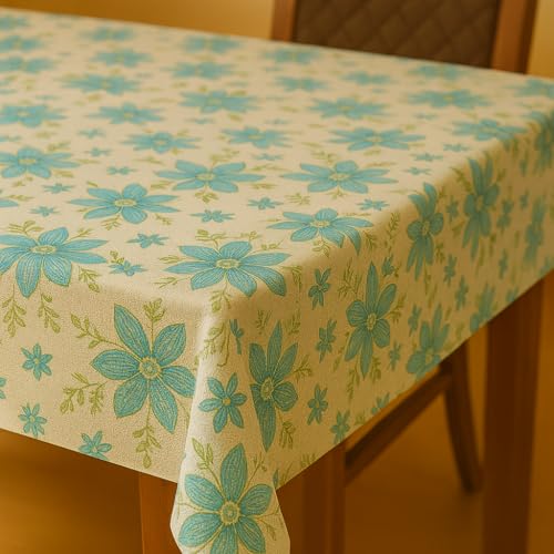 Homerz Premium 6 Seater Waterproof Table Cover, Exact Sizes, Royal Finish (Lily, 54x78 inch- 6 Seater) - Image 3