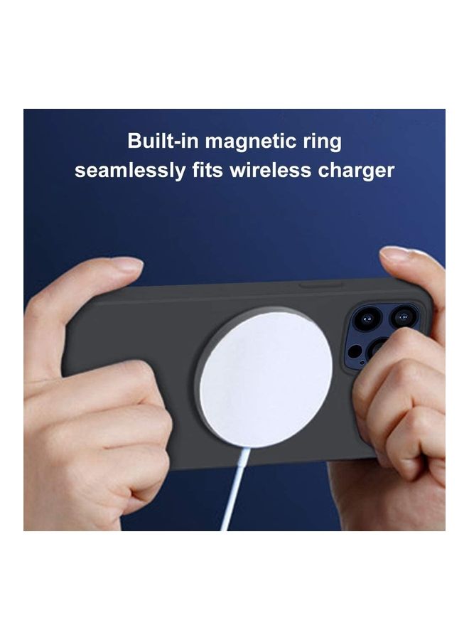 روك بو لاصقة حماية للشاشة وغطاء من السيليكون يدعم تقنية ماجسيف لهاتف آيفون 12 برو أسود - Image 3