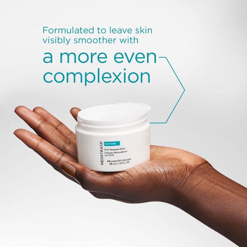 NEOSTRATA PHA Renewal Face Pads, with Gluconolactone, Green Tea and Cucumber Extracts for Gentle Exfoliation, 60 pads - Image 3