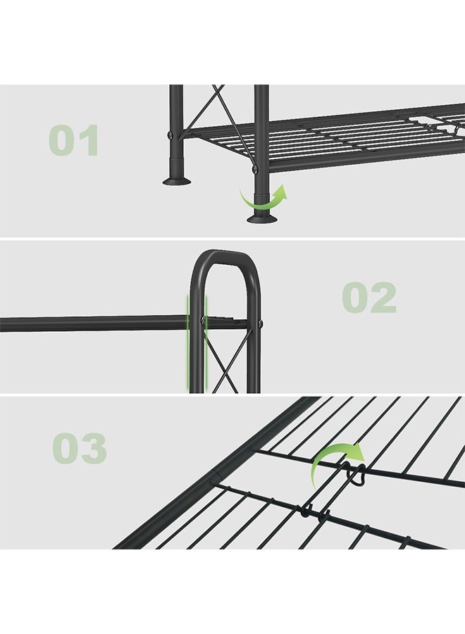 Generic Plant Stand,3-Tier Metal Corner Plant Shelf Racks for Indoor Outdoor Garden Patio Living Room Balcony (3-Tier,Black)  - Image 4