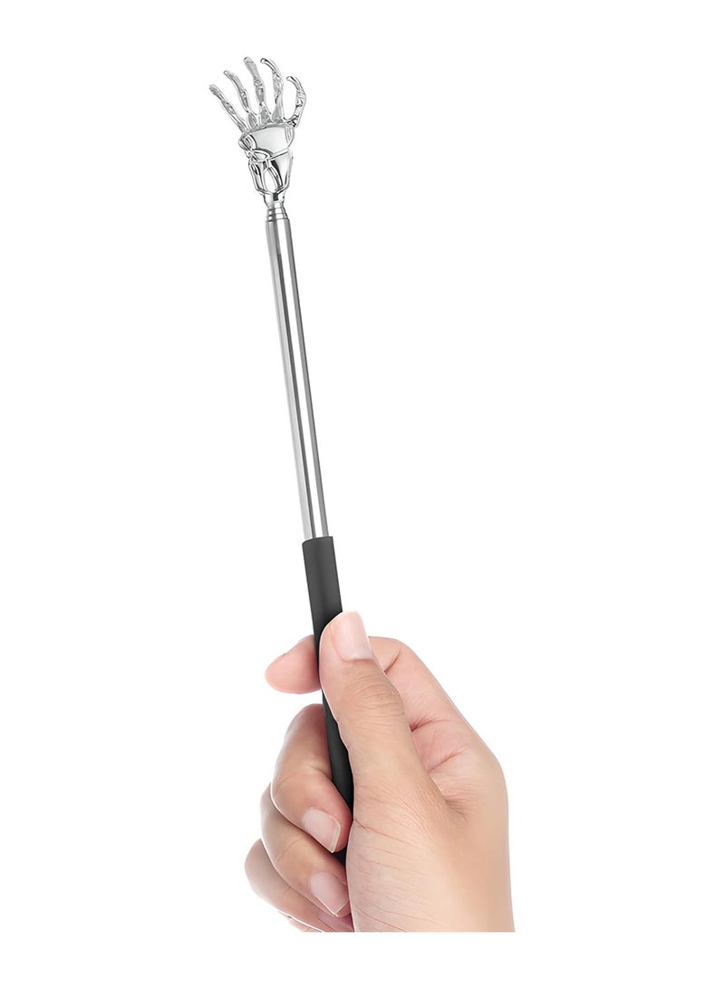 Seacoolen Telescopic Back Massager, Extendable Massage Stick - Portable Massage Tool and Itch Relief, Black - Image 2