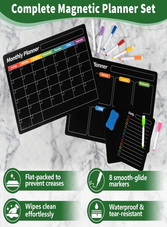 FINDMAG Magnetic Dry Erase Board, Menu Board for Kitchen, Magnetic Calendar for Planner 2025-2026, Monthly Fridge Calendar with 6 Markers & Eraser for Cleaning Schedule and Checklist, 16"×12" - Image 5