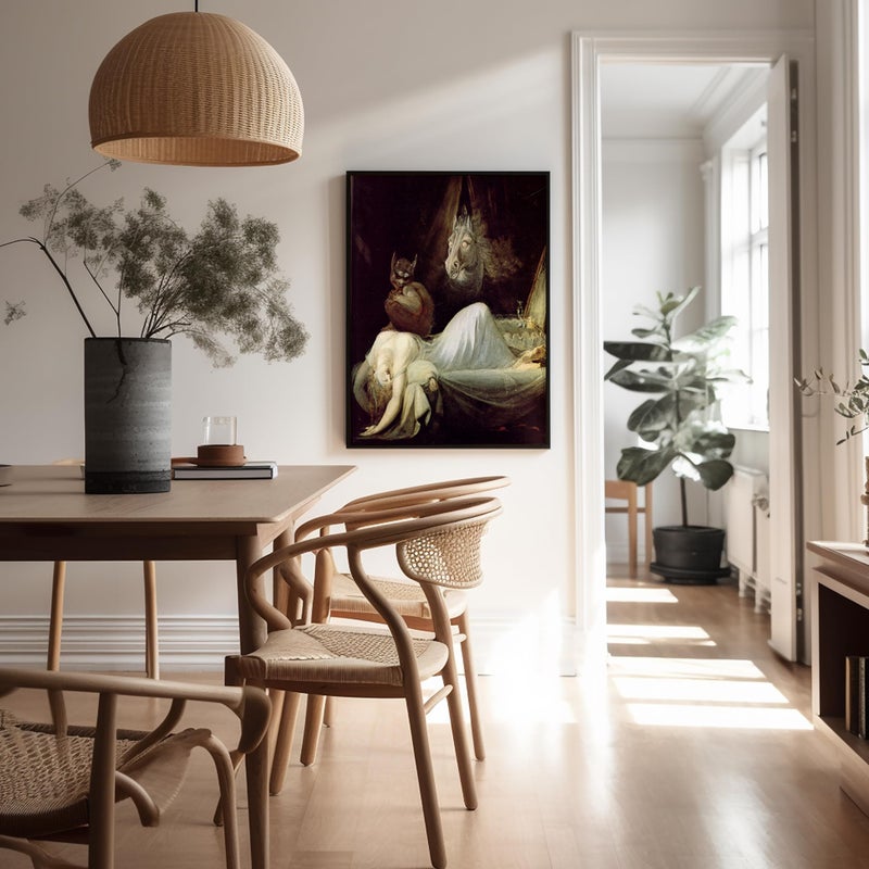Poster Master بوستر ماستر فينتاج لوحة الكابوس - طباعة فيكتورية عتيقة - فن جميل - فن الهالوين - هدية له ولها - ديكور قوطي لغرفة النوم أو غرفة المعيشة أو المكتب - 8x10 فن جداري غير مؤطر - Image 5