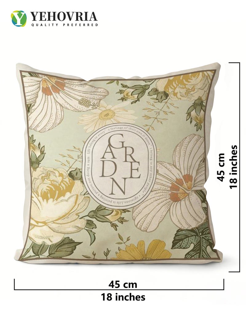 YEHOVRIA Cushion Covers Set of 4, Throw Pillow Cover, Abstract Modern Decorative Couch Pillow Case 45cm x 45cm, For Living Room Sofa Car Couch Bed Pillowcases 18x18 inches（Double sided pattern - Image 5