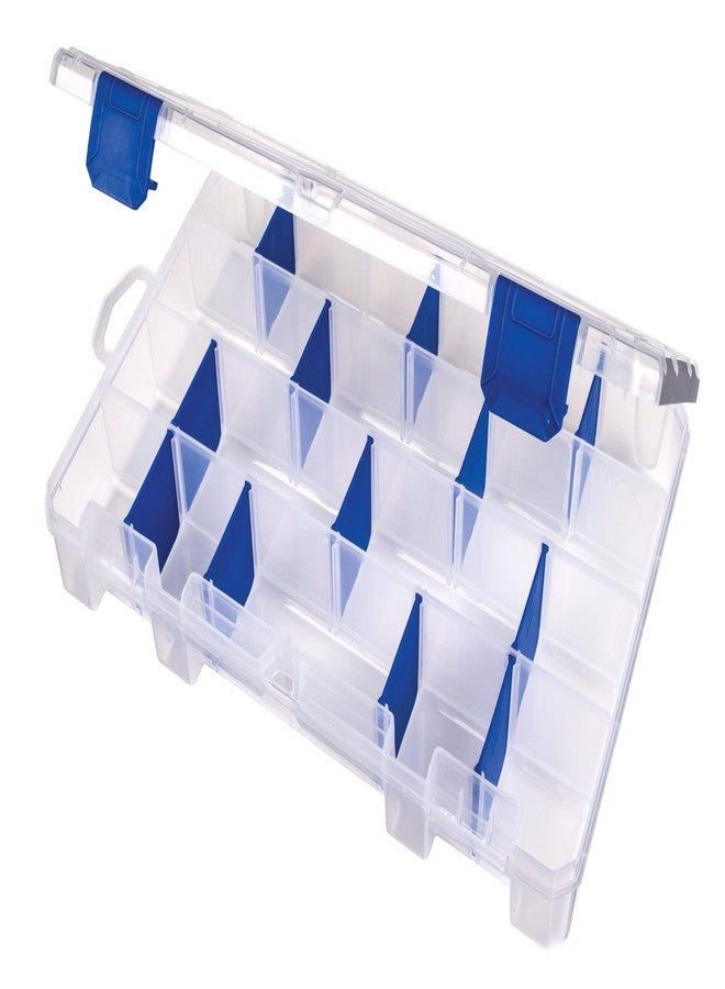 Flambeau Outdoors 4007 Tuff Tainer Fishing Tackle Box with Zerust Anti-Rust Dividers - Includes 12 Dividers, 24 Compartments, Clear Fishing Lure Organizer - 11" x 7.25" x 1.75" - Image 1