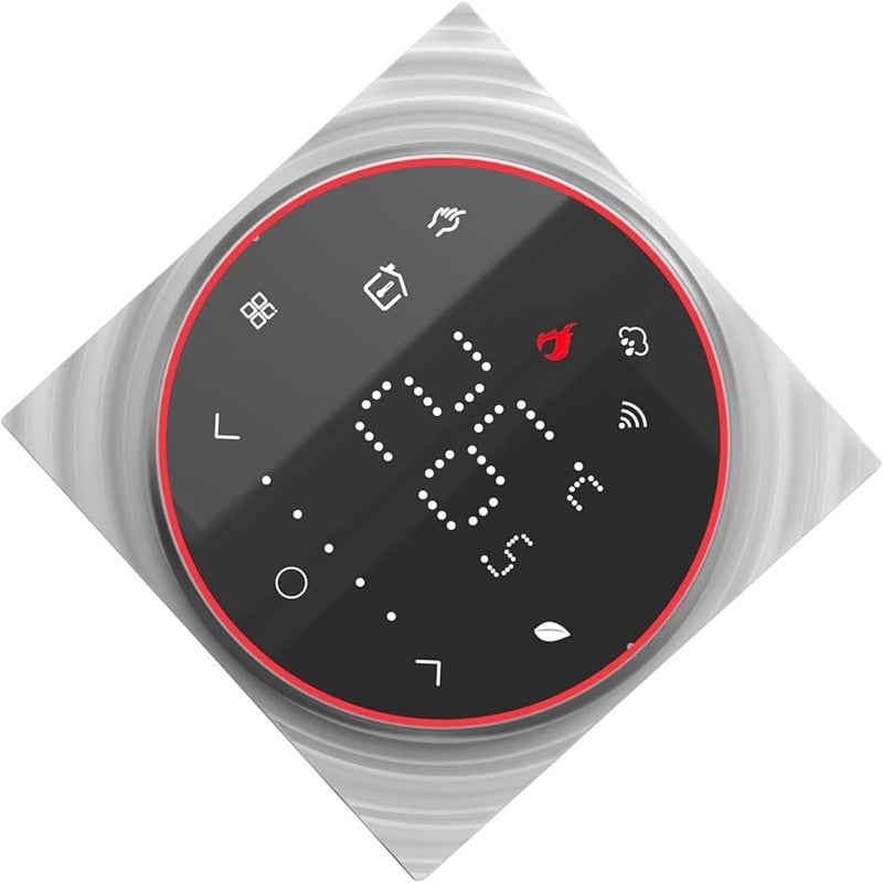 Programmable Smart Thermostat With Backlit LED Display For Home Temperature Control Black - Image 5