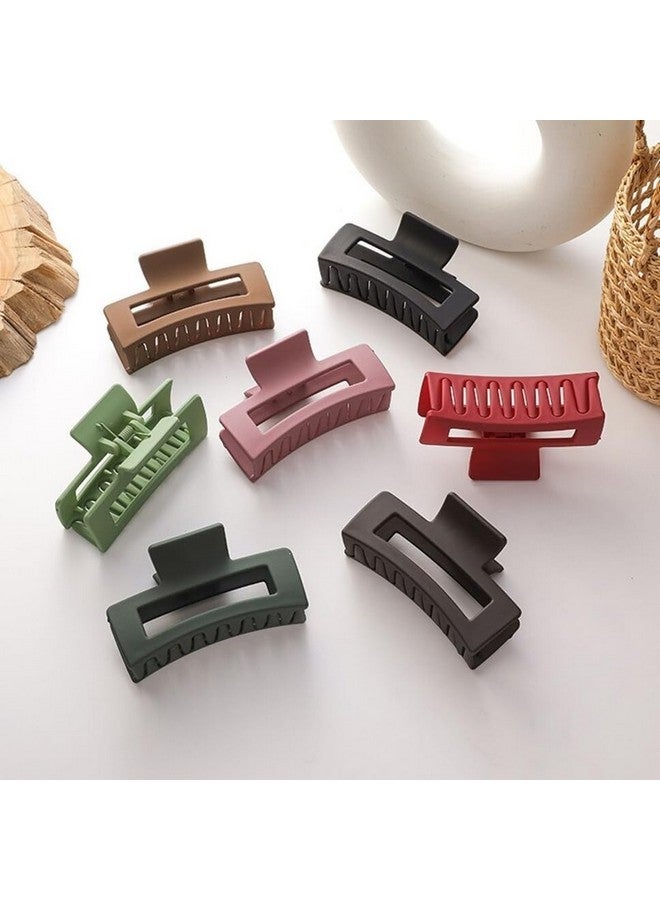 Blubby 6-Piece Large Rectangle Claw Clip Set - Women's Large Hair Clutchers, Stylish Square Clips for Rectangular Hair Clutches, Non-slip Hair Accessories for Thin and Thick Hair (Multicolor) - Image 2