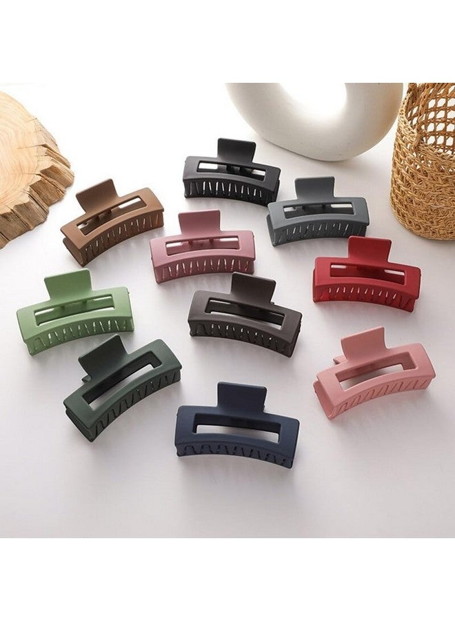 Blubby 6-Piece Large Rectangle Claw Clip Set - Women's Large Hair Clutchers, Stylish Square Clips for Rectangular Hair Clutches, Non-slip Hair Accessories for Thin and Thick Hair (Multicolor) - Image 3