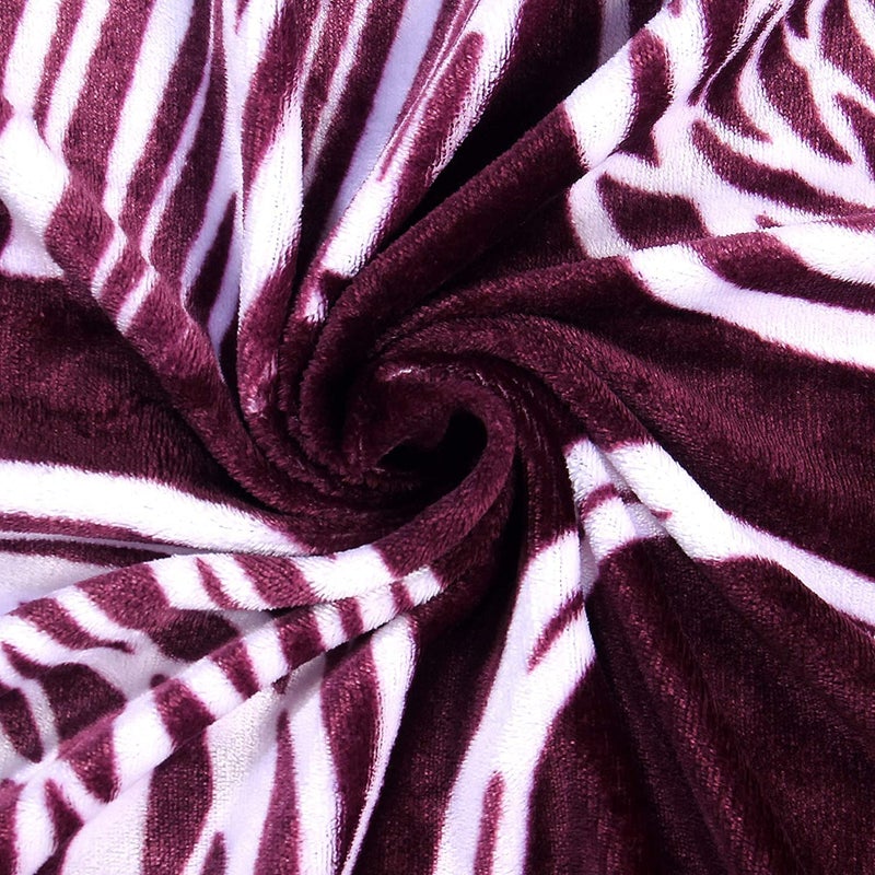 RD TREND RD TREND 190 GSM Flannel Warm bedsheets for Winter Double Flat Size 90 x 100 Inches with 2 Pillow Cover Size 18x28 Inches ColorWine Chakri - Image 3
