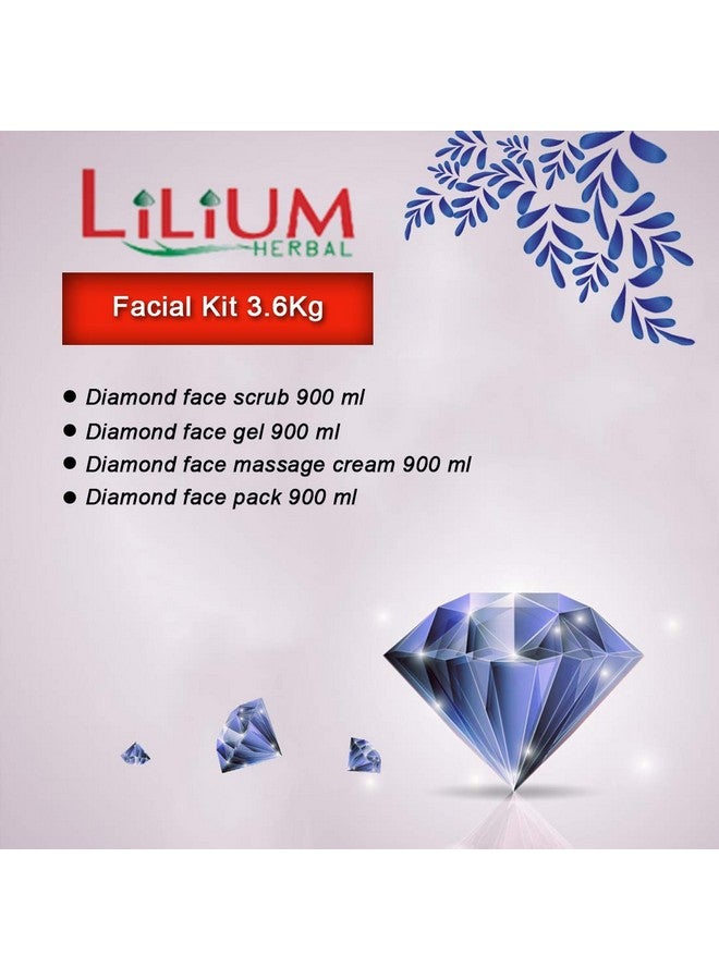 Lilium Herbal Diamond Face Massage Cream,Scrub, Gel, Pack 900ml - Image 3