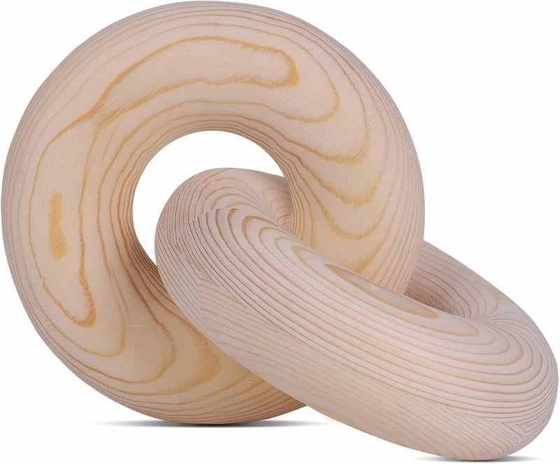 HMASYO Natural Wood Knot Decor, Modern Coffee Table & Bookshelf Decor, Housewarming Gift - Image 1