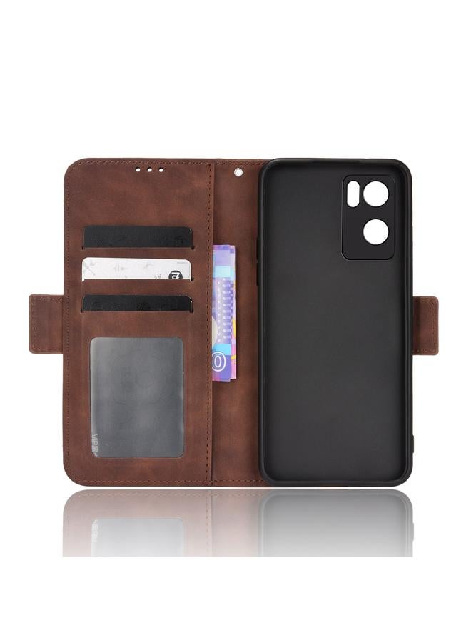 اس-توب جراب لهاتف OPPO Reno7 5G مصنوع من جلد العجل بتصميم ملمس الجلد - Image 4