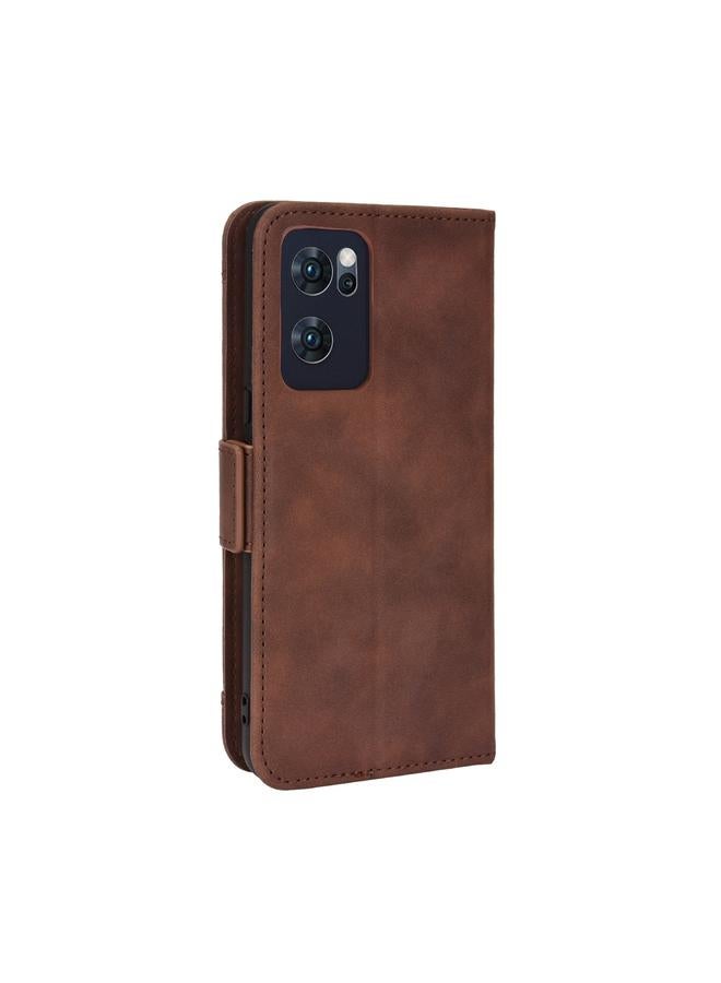 اس-توب جراب لهاتف OPPO Reno7 5G مصنوع من جلد العجل بتصميم ملمس الجلد - Image 3