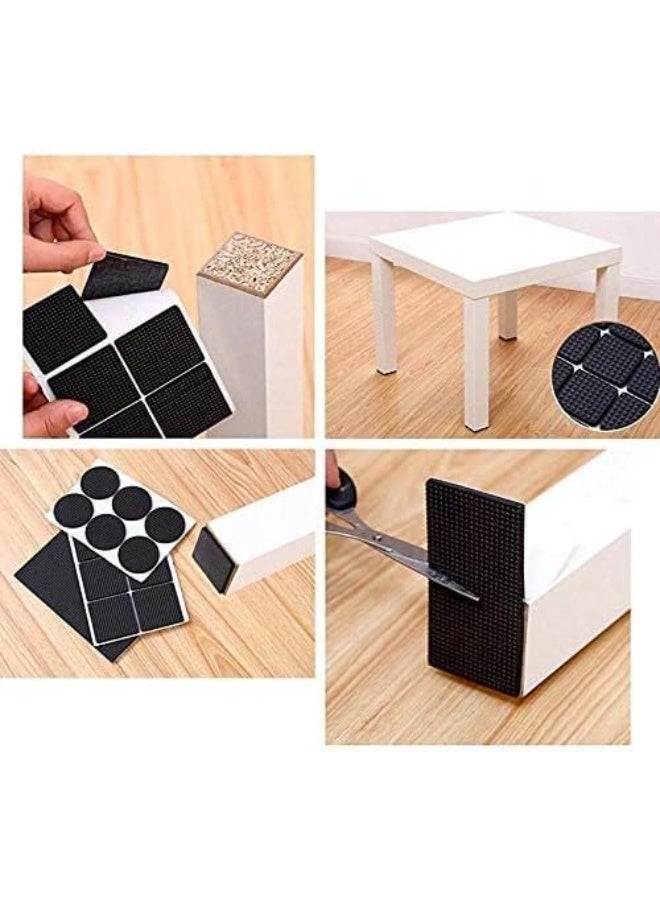 48pcs Self-Adhesive Anti-Skid Rubber Furniture Pads - Chair Leg Floor Protectors, Scratch Resistant for Hardwood Tables Stools - Image 2