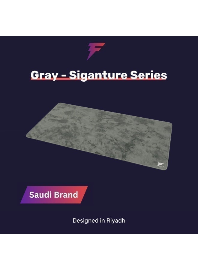 Forcex Signature Gray Waterproof Gaming Mousepad – Large Extended Non-Slip Mouse Pad for Gamers, Precision Surface, Durable Design - Image 5