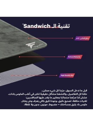 ماوس باد قراي قيمنق سقنتشر مقاومة للماء سماكة 4 مم مضادة للانزلاق من فورس اكس - view 5