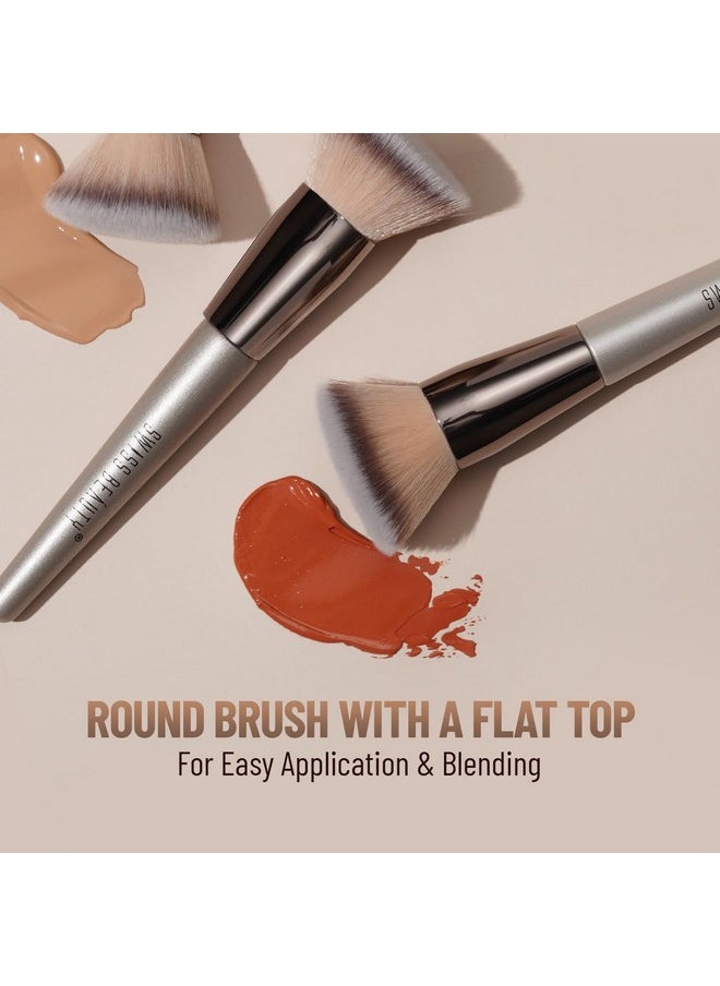 SWISS BEAUTY - Foundation Blender Brush For Makeup | Synthetic Fibres | Easy Blending - Image 1