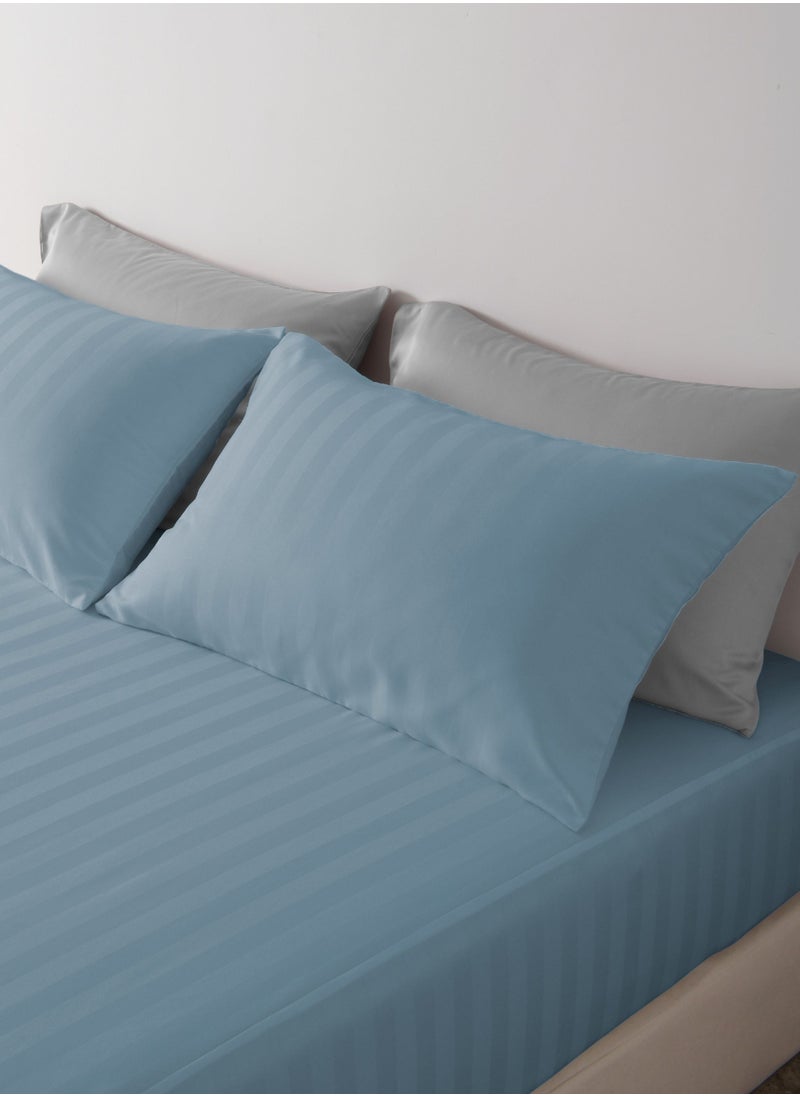 Queen Microfiber Sheet Set, Queen Size 3 Pieces, Hotel Stripes Design - pzsku/ZAD7B3B67E0419A127B19Z/45/_/1709015758/44dfea7e-71f2-40d9-90fe-6fb5882af32d