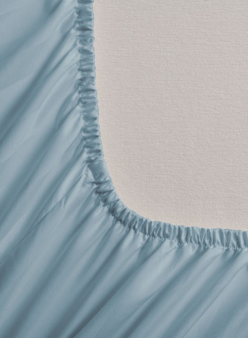 Master Home Textile Queen Microfiber Sheet Set, Queen Size 3 Pieces, Hotel Stripes Design - Image 5