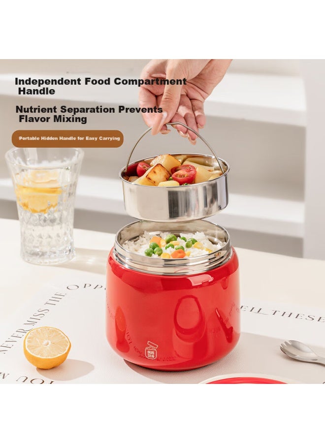Treejack 316 Stainless Steel Vacuum Insulated Lunch Pot Double-layer Food Container Soup Jar For Students And Office Workers - Image 2