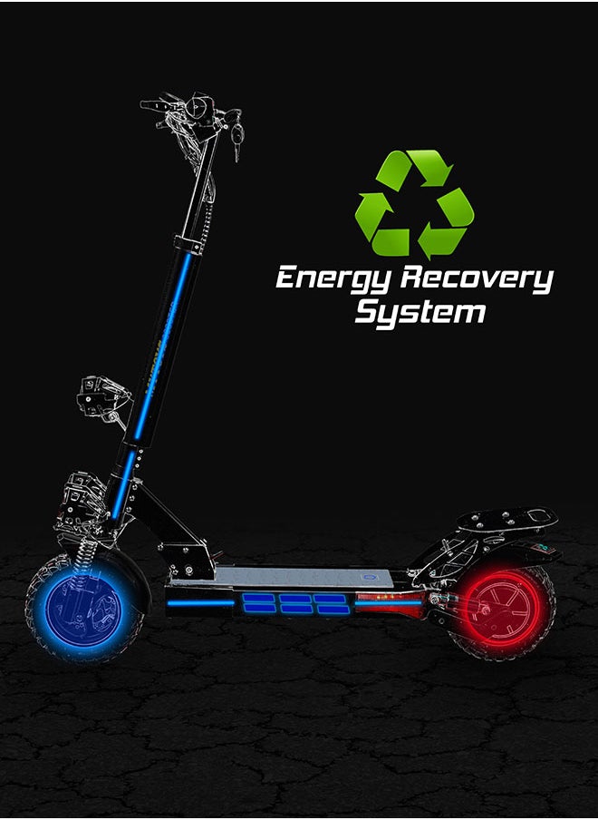 MYTOYS MT958 Power Full Motor 750W Electric Scooter 2024 Upgraded Version 55Kkm/hr Speed Dual Shock Absorbers,36V 13AH Off-Road Tires , Adjustable Comfortable Seat, Super Bright LED Headlights and Tail Light  - Image 5