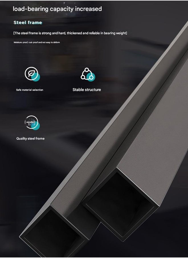 Ergonomic Gaming Desk with Carbon Fiber Surface  Large Computer Table for Home Office or Gaming Setup 100x60x75cm