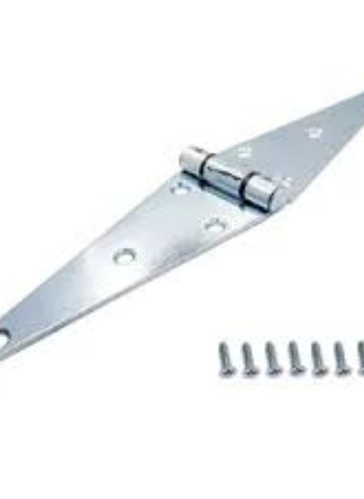 KNP - KNP Heavy Duty Strap Hinges 6 Inch are robust and durable hinges designed for use in heavy-duty applications. They are ideal for doors gates and other applications where strength and reliability are paramount. - Image 1