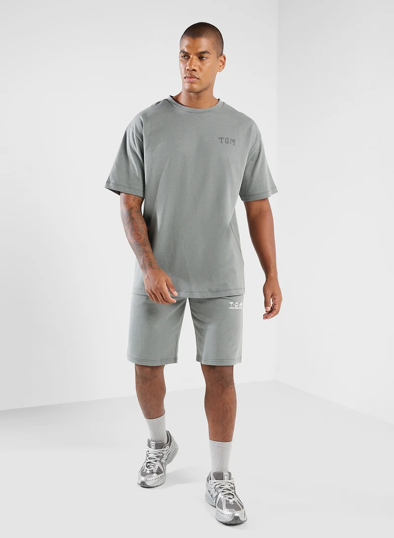 The Giving Movement Oversized Racing Printed T-Shirt