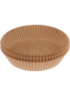 Hotpack Hotpack Air Fryer Paper Brown Round Liners 16x4.5cm, 100-Pieces  - Image 5