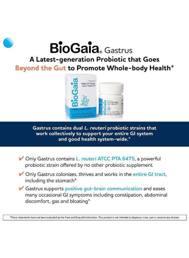 BioGaia مكمل بروبيوتيك غاستروس من إيفيريديس للعلوم الصحية - 200 مليون وحدة تشكيلية - Image 2