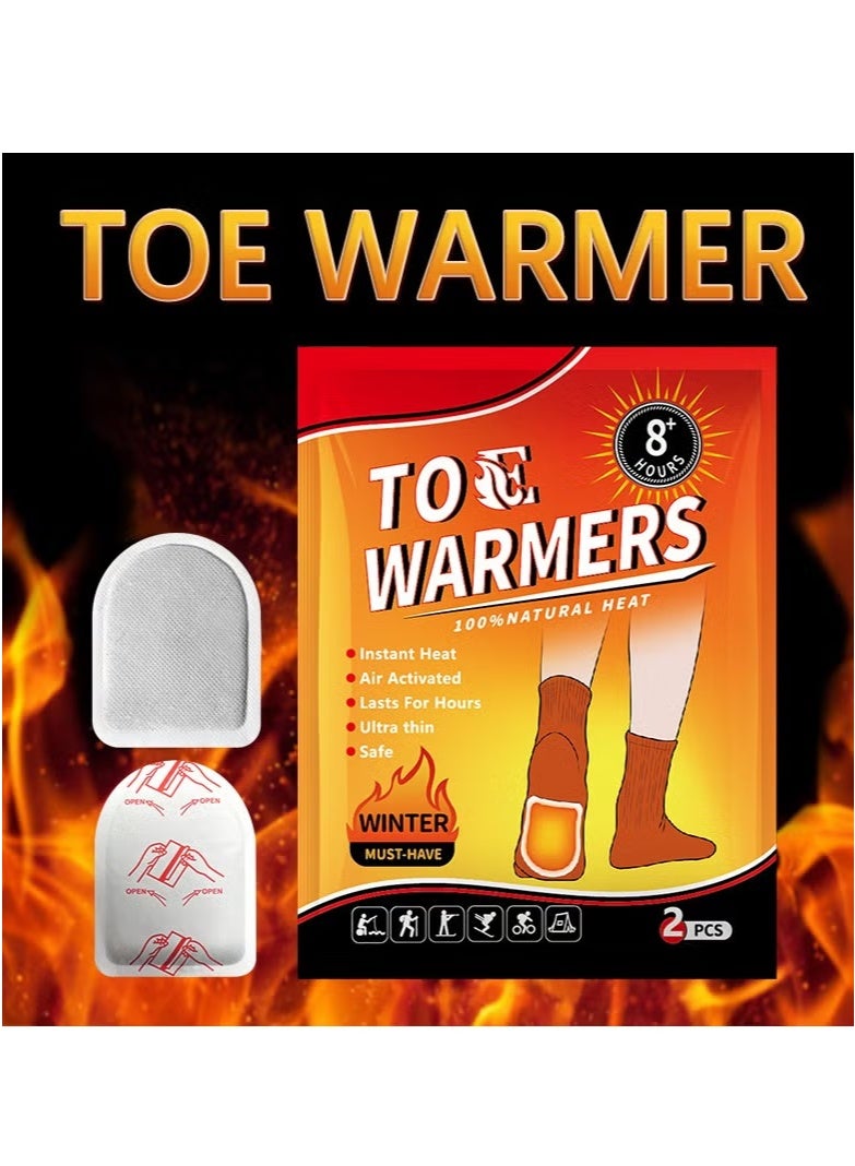 ماركة غير محددة وسادات تدفئة القدمين من sheful Hot Toe - 28 قطعة، وسادات تدفئة طبيعية طويلة الأمد تعمل بالهواء للاستخدام مرة واحدة للأحذية والأحذية الطويلة - بدون رائحة ومريحة للعمل في الهواء الطلق والأنشطة الرياضية  - Image 3
